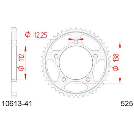 541061341A.jpg Corona afam in acciaio p525 - z41 (dis.10613)