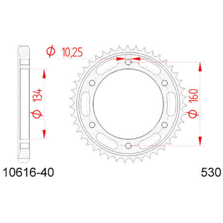 541061640A.jpg Corona afam in acciaio p530 - z40 (dis.10616)
