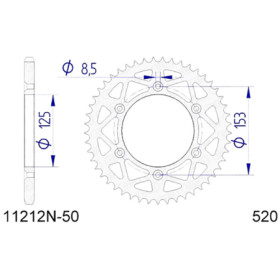 541121250A.jpg Corona afam in alluminio p520 - z50 (dis.11212)