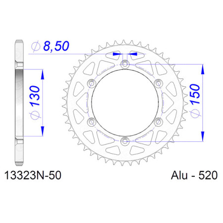 541332350A.jpg Corona afam in alluminio p520 - z50 (dis.13323)