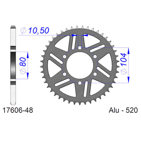 541740348A.jpg Corona afam in alluminio p520 - z48 (dis.17403)