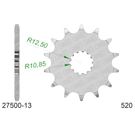 542750013A.jpg Pignone afam in acciaio p520 - z13 (dis.27500)