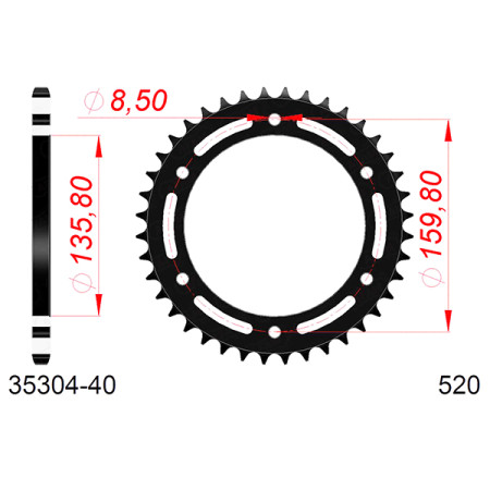 543530440A.jpg Corona afam in acciaio p520 - z40 (dis.35304)