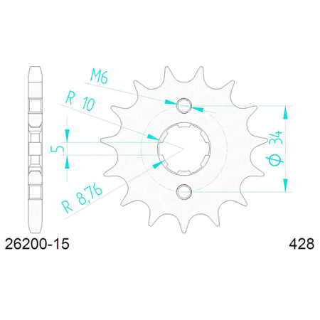 544930015A.jpg Pignone afam in acciaio p428 - z15 (dis.49300)