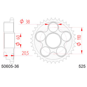 545060536A.jpg Corona afam in acciaio p525 - z36 (dis.50605)
