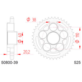 545061039A.jpg Corona afam in acciaio p525 - z39 (dis.50610)