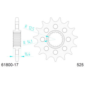 547340017A.jpg Pignone afam in acciaio p525 - z17 (dis.73400)