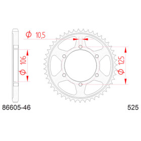 548660546A.jpg Corona afam in acciaio p525 - z46 (dis.86605)