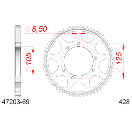 549213069A.jpg Corona afam in acciaio p428 - z69 (dis.92130)
