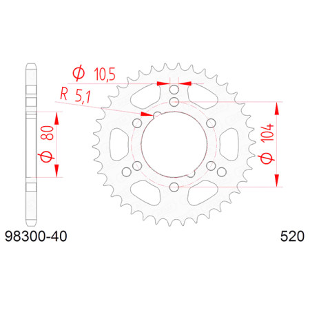 549240440A.jpg Corona afam in acciaio p520 - z40 (dis.92404)
