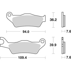 6562370_01.jpg Set pastiglie freno sbs 237hf