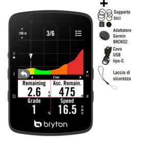 BR650E2.jpg BRYTON - GPS RIDER BR650E CICLO COMPUTER LCD A COLORI TOUCH SCREEN (SOLO DISPOSITIVO)
