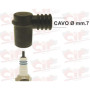 9125N.jpg ATTACCO CANDELA FILETTO MM. 4 IN GOMMA NERO X CAV