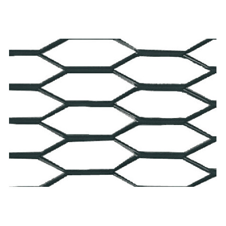 04579-C-01.jpg RACING GRILL - HEXAGON 8X25 MM - 100X33 CM - NERO ANODIZZATO