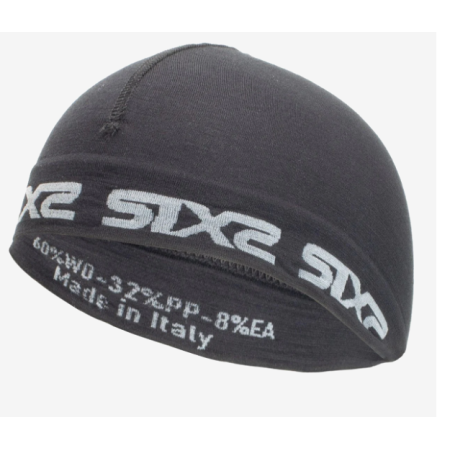 Immagine 2026-03-23 115602.png CALOTTA SOTTOCASCO SIXS LANA  MERINOS BLACK - ONE SIZE