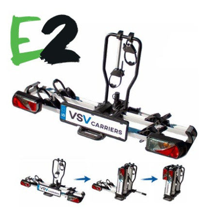 BCVSV111E2.jpg PORTABICI VSV E2 E-BIKE 2 BICI PORTATA 60 KG