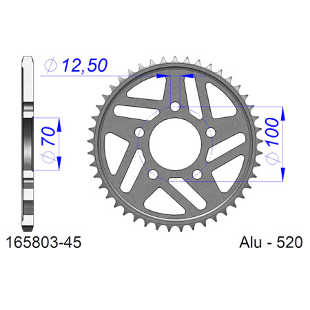540153345A.jpg Corona afam in alluminio p520 - z45 (dis.01533)