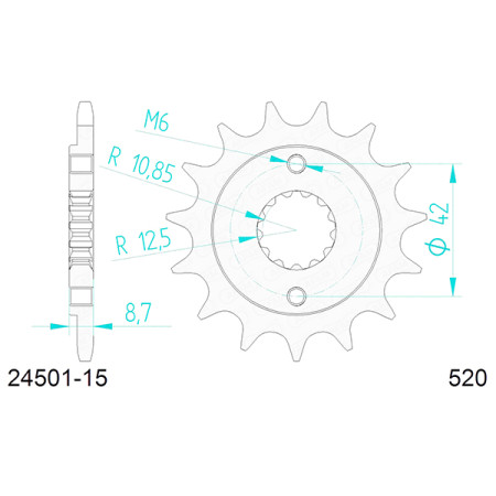 542840415A.jpg Pignone afam in acciaio p520 - z15 (dis.28404)