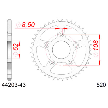 544420343A.jpg Corona afam in acciaio p520 - z43 (dis.44203)