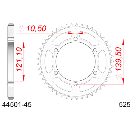 544450245A.jpg Corona afam in acciaio p525 - z45 (dis.44502)