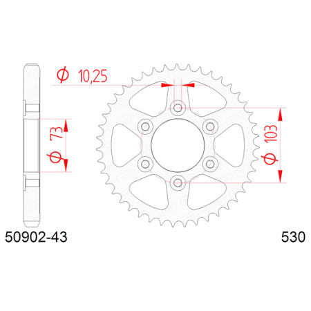 545090143A.jpg CORONA AFAM IN ACCIAIO P530 - Z43 (DIS.50901)