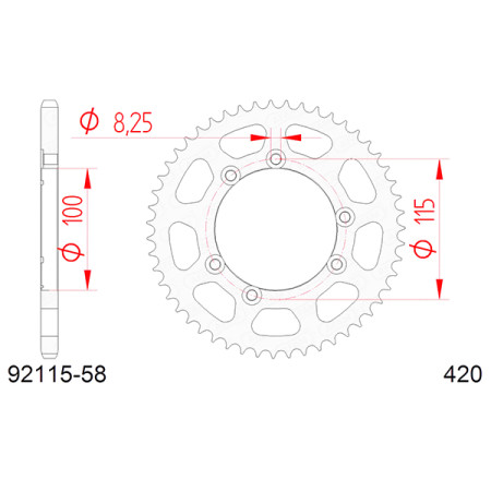 549211558A.jpg CORONA AFAM IN ACCIAIO P420 - Z58 (DIS.92115)