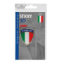 15005-S-01.jpg STICKY 3D - SCUDETTO TRICOLORE ITALIA, 1 PZ - 35X45 MM