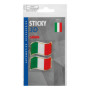 15006-S-01.jpg STICKY 3D - BANDIERA ITALIA AL VENTO, 2 PZ - 40X27 MM