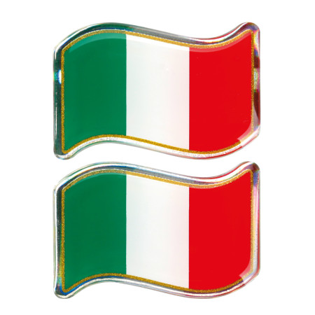 15006-C-01.jpg STICKY 3D - BANDIERA ITALIA AL VENTO, 2 PZ - 40X27 MM
