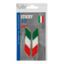 15008-S-01.jpg STICKY 3D - TRICOLORE ITALIA CORTO DIAGONALE, 2 PZ - 88X16 MM