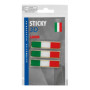 15009-S-01.jpg STICKY 3D - TRICOLORE ITALIA CORTO CLASSICO, 3 PZ - 55X16 MM