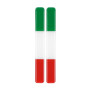 20640-A-01.jpg FLAG-ITALY, COPPIA BANDIERE ITALIA - 15X138 MM