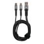 38699-S-01.jpg CAVO CON DOPPIO CONNETTORE, USB   TYPE-C - 100 CM - NERO