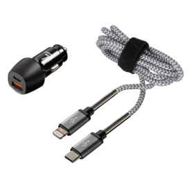 38712-S-02.jpg KIT 2 IN 1 LIGHTNING PRO - PD / QC 3.0 - 18W - 12/24V