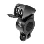 38828-S-02.jpg USB-FIX TREK, DOPPIO CARICATORE USB RESISTENTE ALL'ACQUA, FISSAGGIO A MANUBRIO - ULTRA FAST CHARGE - 5400 MA - 12